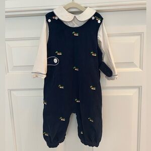 Cecil and Lou duck overalls